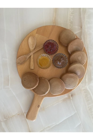 WoodyDesign Sunum / Peynir Tabağı ( Naturel Ahşap ) - 5