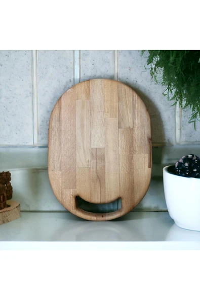Tasarım Ahşap Kesme Tahtası Masif Panel Kayın 40*29*3