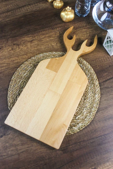 MASSERİN Geyik Corian Ahşap Kesme Ve Sunum Tahtası - Resim 2
