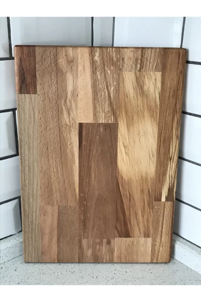 odi creative Doğal Ahşap Kesme Tahtası - Kayın Masif 25x35 Köşe ürün görseli
