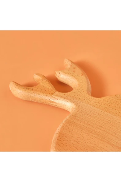 Bella Maison Deer Ahşap Kesme Tahtası Naturel (21x30 cm) - Resim 3