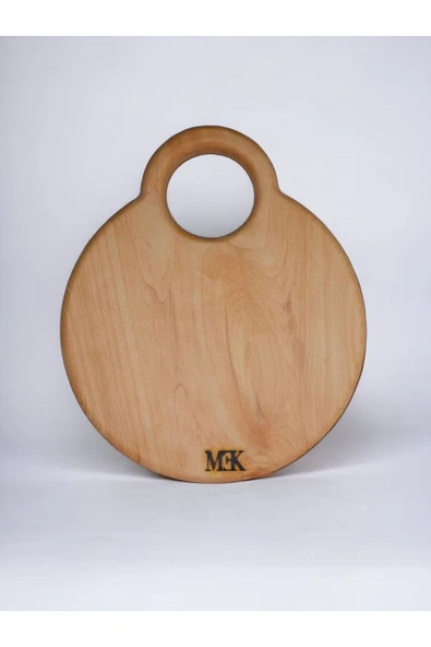 MEKWOOD Doğrama Tahtası & Sunumluk Yuvarlak Kulplu 29.5×24.5 Cm - Resim 5