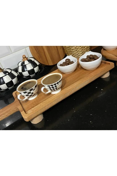 Tinex Doğal Ahşap Dekoratif Mini Ayaklı Sofra Peynir Sunum Tabağı Meyve Tabağı Dekoratif Hediyelik Ahşap