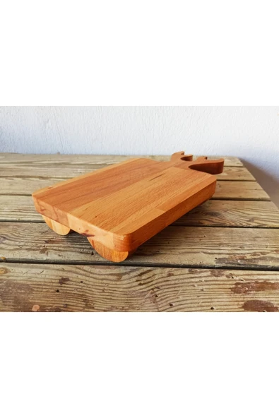 Wood10wood Ayaklı Geyik Kesme Sunum Tahtası - Resim 2