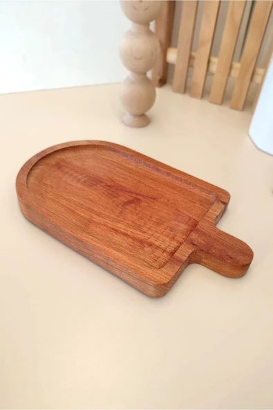 Mobawood Ahşap Dondurma Şeklinde Sunum Tahtası, Ikramlık ürün görseli 1