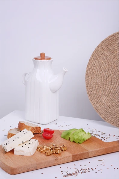 Forducts Doğal Ahşap Et Hamburger Kesim Tahtası, Sunum Tahtası Sunum Tepsisi Peynir Tabağı - 7