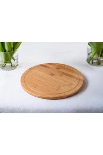 WORKPASAJ Ahşap Sunum Tahtası Servis Tabağı Peynir Servisi Pizza Sunum Tahtası Servis Tahtası - 3