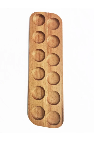 MUKO Design 12'li Doğal Ahşap Yumurtalık Düzenleyici - 2