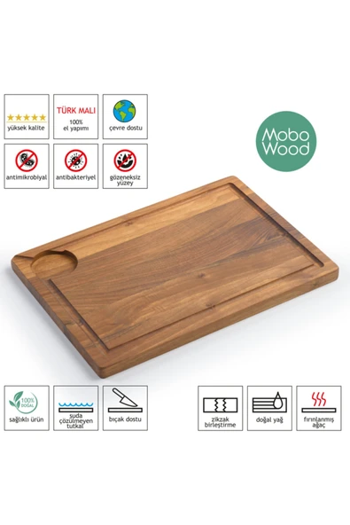 ARA DEKOR Masif Ahşap Ceviz Ağacı Kesme Tahtası ürün görseli