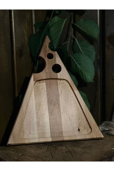 ATAwood Kahvaltı Tabağı, Peynir Dilimi Sunum, Kahvaltı Sunum, Kayın Ağacı Sunumluk , Doğal Ahşap - 5