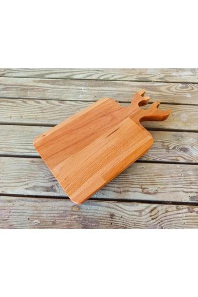 Wood10wood Ayaklı Geyik Kesme Sunum Tahtası ürün görseli