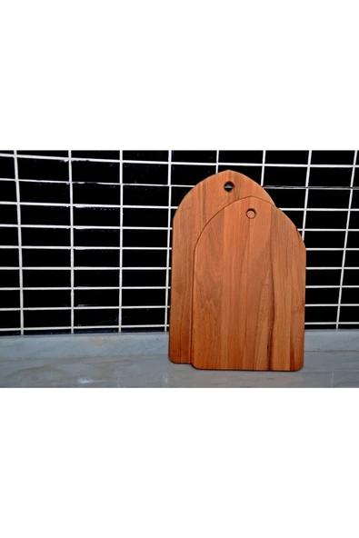 ELİTE Dzyn 2'li Kesme Sunum Doğrama Tahtası , Peynir Tabağı , Servis Tabağı %100 Kayın Ağacı