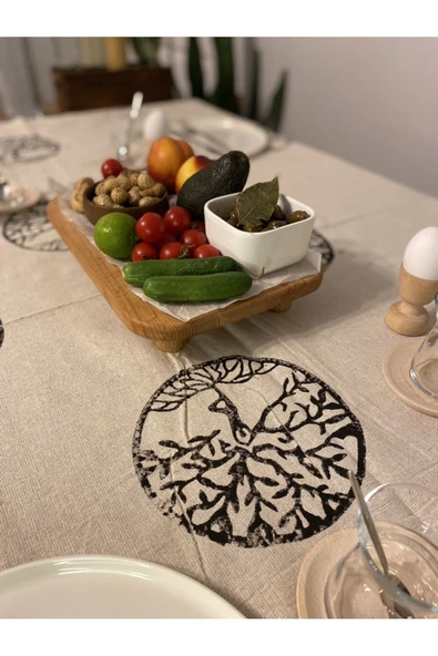 Yia Mas Lux Kayın Ağacı Dikdörtgen Ayaklı Sunum Tahtası Ahşap Servis Tabağı Kesme Tahtası ürün görseli