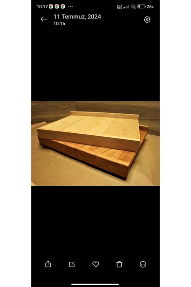 inwood Ahşap Tezgâh Üstü Büyük Boy Kesme Tahtası 50x40 - Resim 3