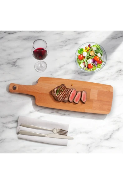 Forducts Doğal Ahşap Et Hamburger Kesim, Sunum Tahtası Sunum Tepsisi ürün görseli