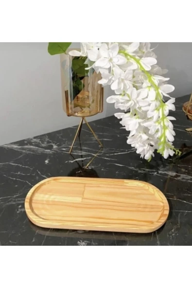 WORKPASAJ AHŞAP KAHVE SUNUM ALTLIĞI YAĞDANLIK ALTLIĞI SUNUM TABAĞI SERVİS TABAĞI - 7