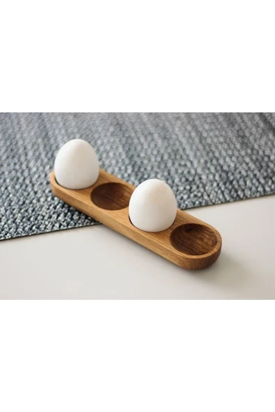 atolyesiahsap Ahşap Kütük 4’lü Dikdörtgen Yumurtalık ürün görseli 1