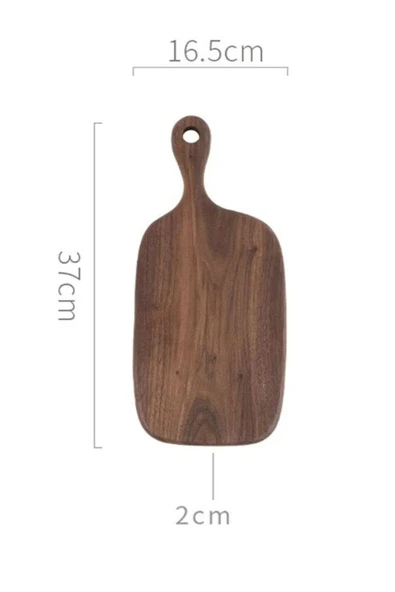 DEBAW Dekoratif Ceviz Ahşap Kesme Ve Sunum Tahtası - 5