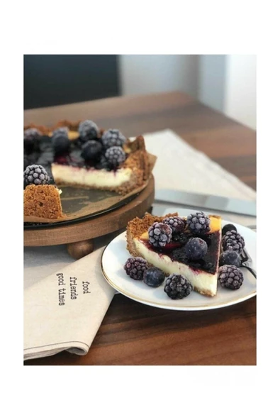 izelaks Doğal Ahşap Top Ayaklı Servis & Sunumluk ürün görseli