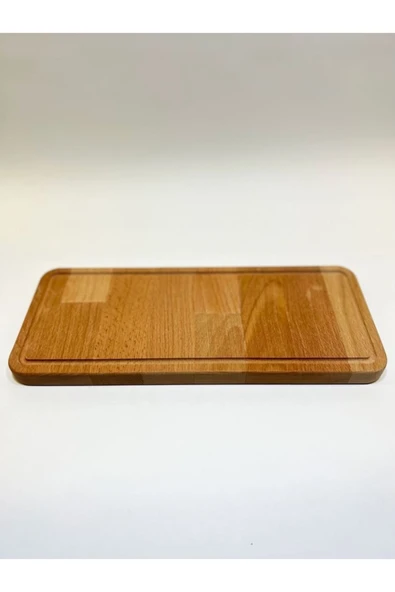 Runo Wood Doğal Ahşap Sunum Tabağı Kek Servisi, Pasta Servisi, Peynir Tabağı Kayın Ağacı - 5