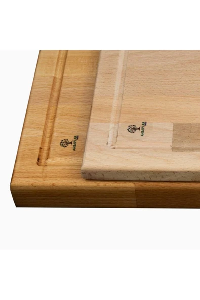 Ahşap Kayın Kesme Tahtası Kalın - Resim 4