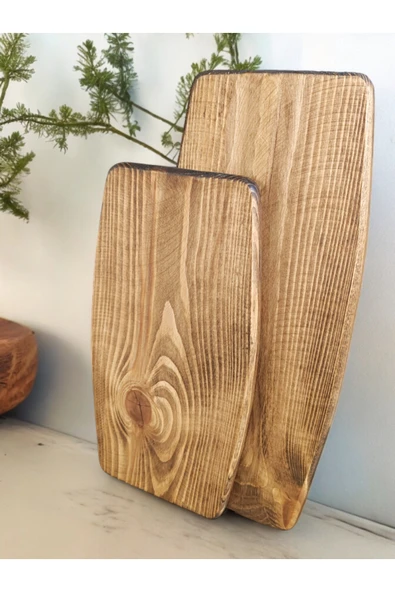 websunday Doğal 2'li Ahşap Kesme Tahtası ürün görseli