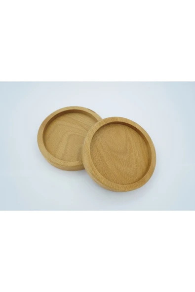 Bb Wooden Design Kayın Doğal Ahşap Yağdanlık Altlık Sunum Standı Çerezlik Ahşap Sunum Tabağı ürün görseli