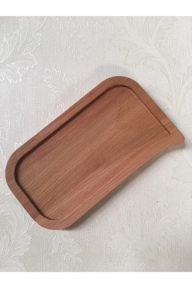 Decomarket Doğal Ahşap Kayın Mutfak Servis Sunum Tabağı 12*20 Cm - Resim 2