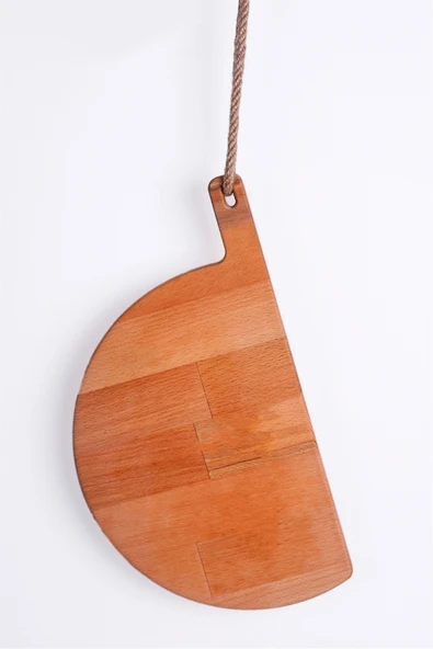 Forducts Doğal Ahşap Et Hamburger Kesim Tahtası, Sunum Tahtası Sunum Tepsisi Peynir Tabağı - 6