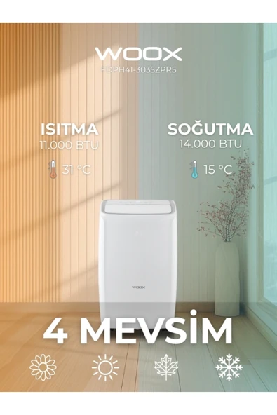 14.000btu Taşınabilir Portatif Mobil Klima - 2