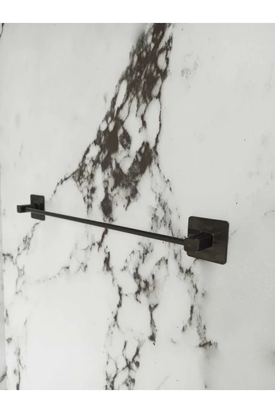 Egem Home Yapışkanlı Siyah Kare Uzun Havluluk - Resim 6