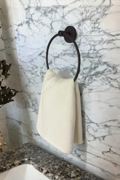 Egem Home Yuvarlak Havluluk Siyah - Resim 2