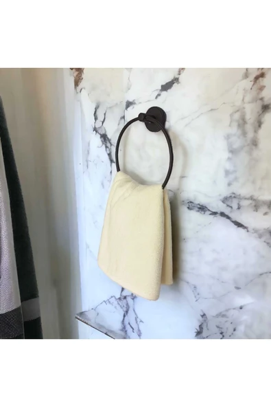 Egem Home Yuvarlak Havluluk Siyah - Resim 4