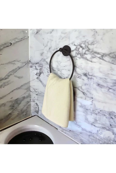 Egem Home Yuvarlak Havluluk Kapaksız Tuvalet Kağıtlığı Bornozluk - Resim 3