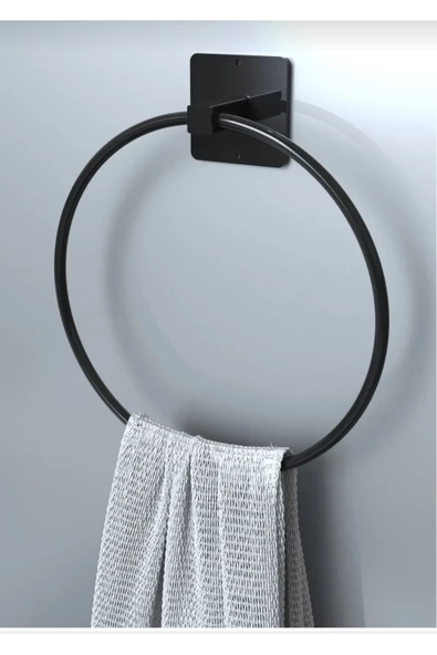 Egem Home Yapışkanlı 4 lü set uzun havluluk yuvarlak havluluk wc kagıdı askısı kağıt havluluk askısı - Resim 4