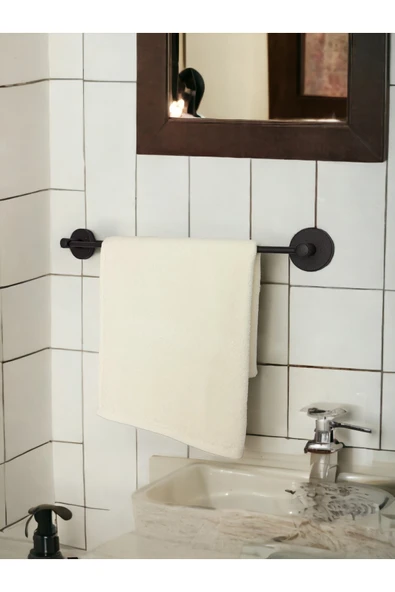 Egem Home - Havlu Askısı Uzun Havluluk - Mat Siyah - 1