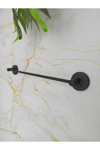 Egem Home Yapışkanlı Banyo Aksesuar Seti, 3 Katlı Eko Şampuanlık Uzun Havluluk, Tuvalet Kağıtlığı, Bornozluk - 3
