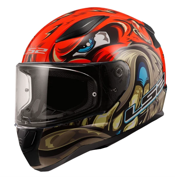 LS2 RAPID 2 SPOX KIRMIZI-GRİ KASK M ürün görseli