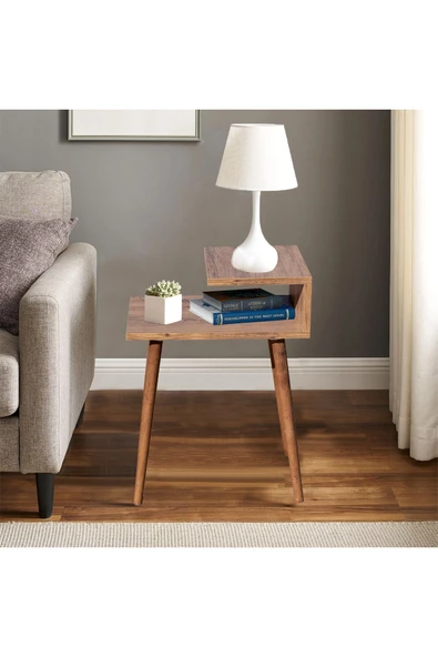 RMD SHOP Ax Ahşap Ayaklı Çok Amaçlı Yan Sehpa Atlantik Çam ürün görseli