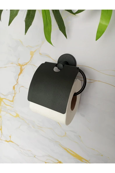 Egem Home Yapışkanlı Banyo Aksesuar Seti 2,li Eko Köşe,kare Havluluk,tuvalet Kağıtlığı, Bornozluk - Resim 4