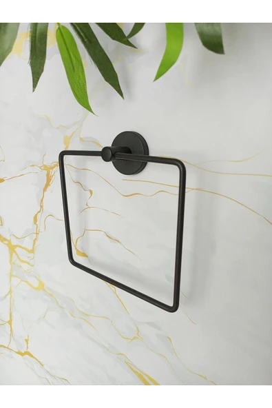 Egem Home Yapışkanlı Banyo Aksesuar Seti 2,li Eko Köşe,kare Havluluk,tuvalet Kağıtlığı, Bornozluk - Resim 3