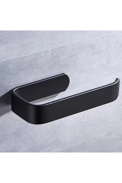 Egem Home Siyah Yapışkanlı Lamalı Tuvalet Kağıtlık Lux Tuvalet Kağıtlık - Resim 2