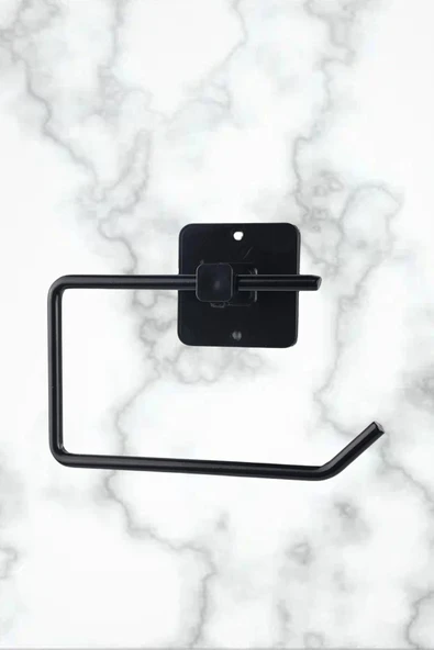 Egem Home Yapışkanlı ve Vidalı Yuvarlak Havluluk Havlu Askısı ve Tuvalet Wc Kağıtlık Pratik Banyo 2'li Set - Resim 6