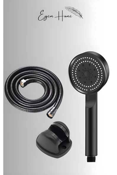 Egem Home Yapışkanlı Kancalı 2 Adet Banyo Rafı Duş Başlığı Duş Seti - Resim 4