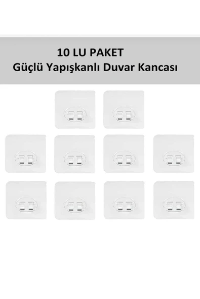 YHY DECOR Güçlü Kendinden Yapışkanlı Kancalar Köşe Rafı Banyo Duş Rafı Kancası, Su Geçirmez Askı ürün görseli