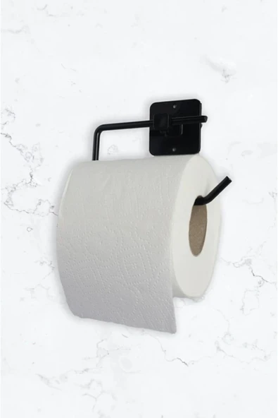 Egem Home Yapışkanlı ve Vidalı Yuvarlak Havluluk Havlu Askısı ve Tuvalet Wc Kağıtlık Pratik Banyo 2'li Set - Resim 3