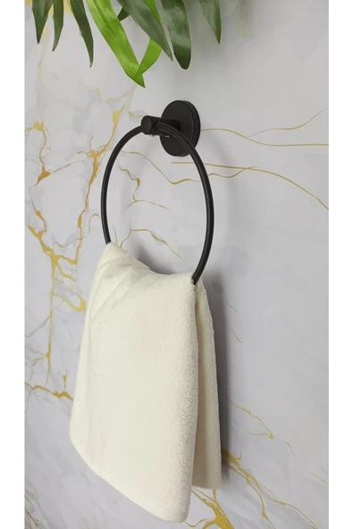 Egem Home Yapışkanlı Banyo Seti 3,lü Eko Banyo Köşeliği Yuvarlak Havluluk Tuvalet Kağıtlığı Bornozluk - Resim 3