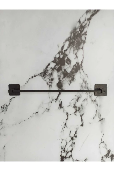 Egem Home Yapışkanlı Siyah Kare Uzun Havluluk - Resim 5