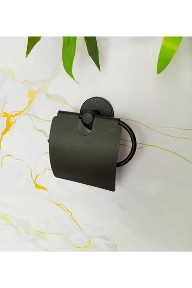 Egem Home Yapışkanlı Banyo Seti 3,lü Eko Banyo Köşeliği Yuvarlak Havluluk Tuvalet Kağıtlığı Bornozluk - Resim 6