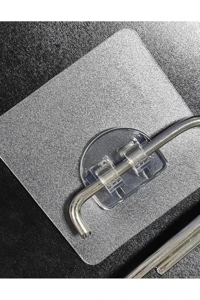 Egem Home 4 Adet Yapışkanlı Askılık Sticker - Resim 3